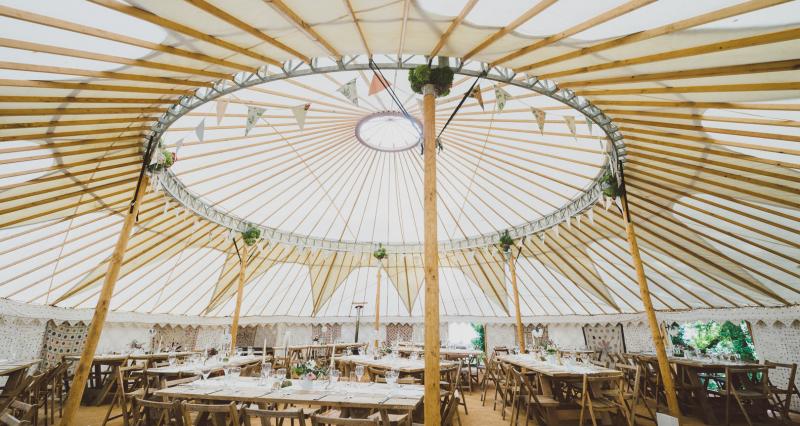 44 Foot Yurt interior