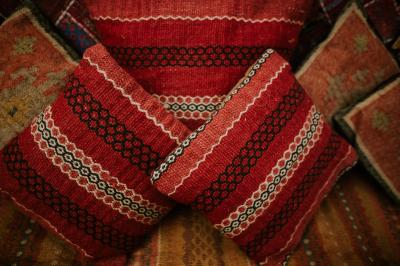 Pink cushion detail