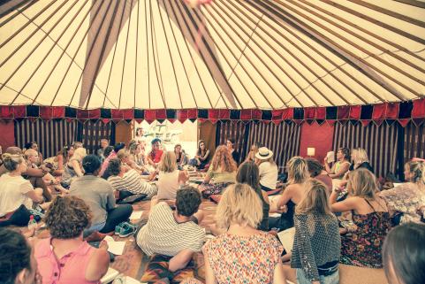 28ft yurt as a debate space