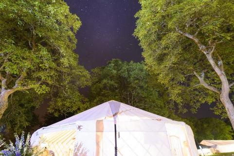 28ft yurt at Wilderness Festival