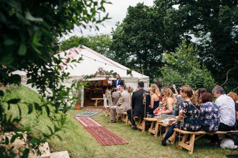 32ft yurt woodland wedding