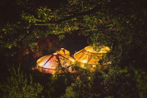 44ft yurt attached to 32ft and 14ft yurts