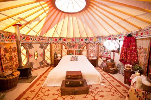 Yurt bedroom